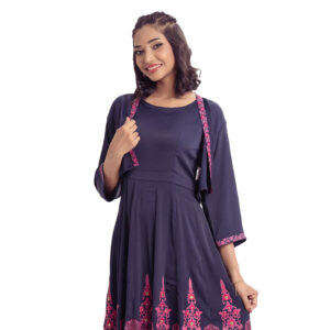Blue Joom A-line Gown