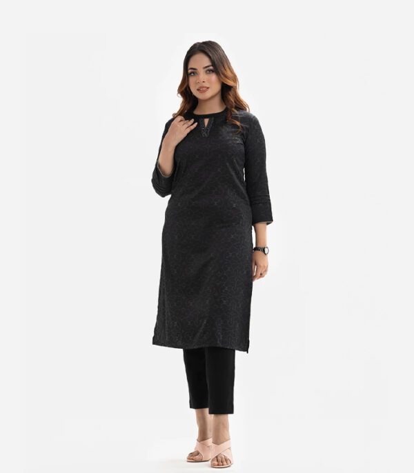 Crepe Straight Kameez - Image 4