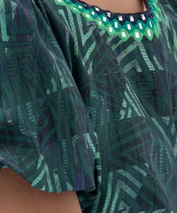 Cotton A-line Frock - Image 2