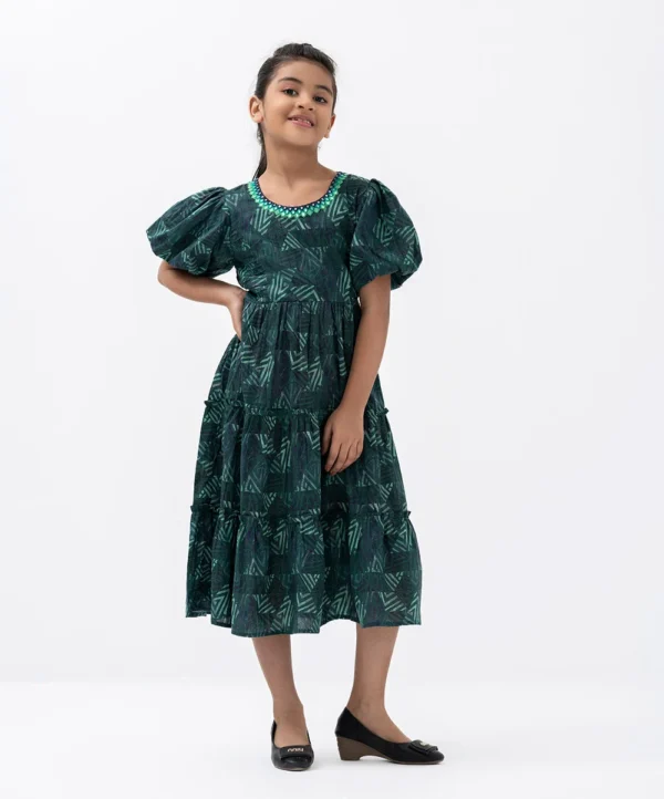 Cotton A-line Frock - Image 3