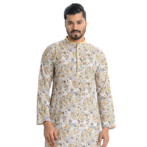 Slim-Fitted Panjabi
