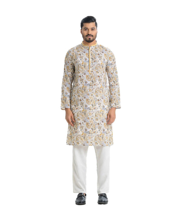 Slim-Fitted Panjabi - Image 5
