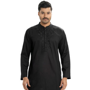 Black-Cotton-Premium-Panjabi-2
