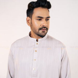 Stripe-Fitted-Panjabi