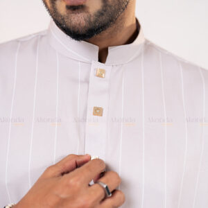 Stripe-Fitted-Panjabi