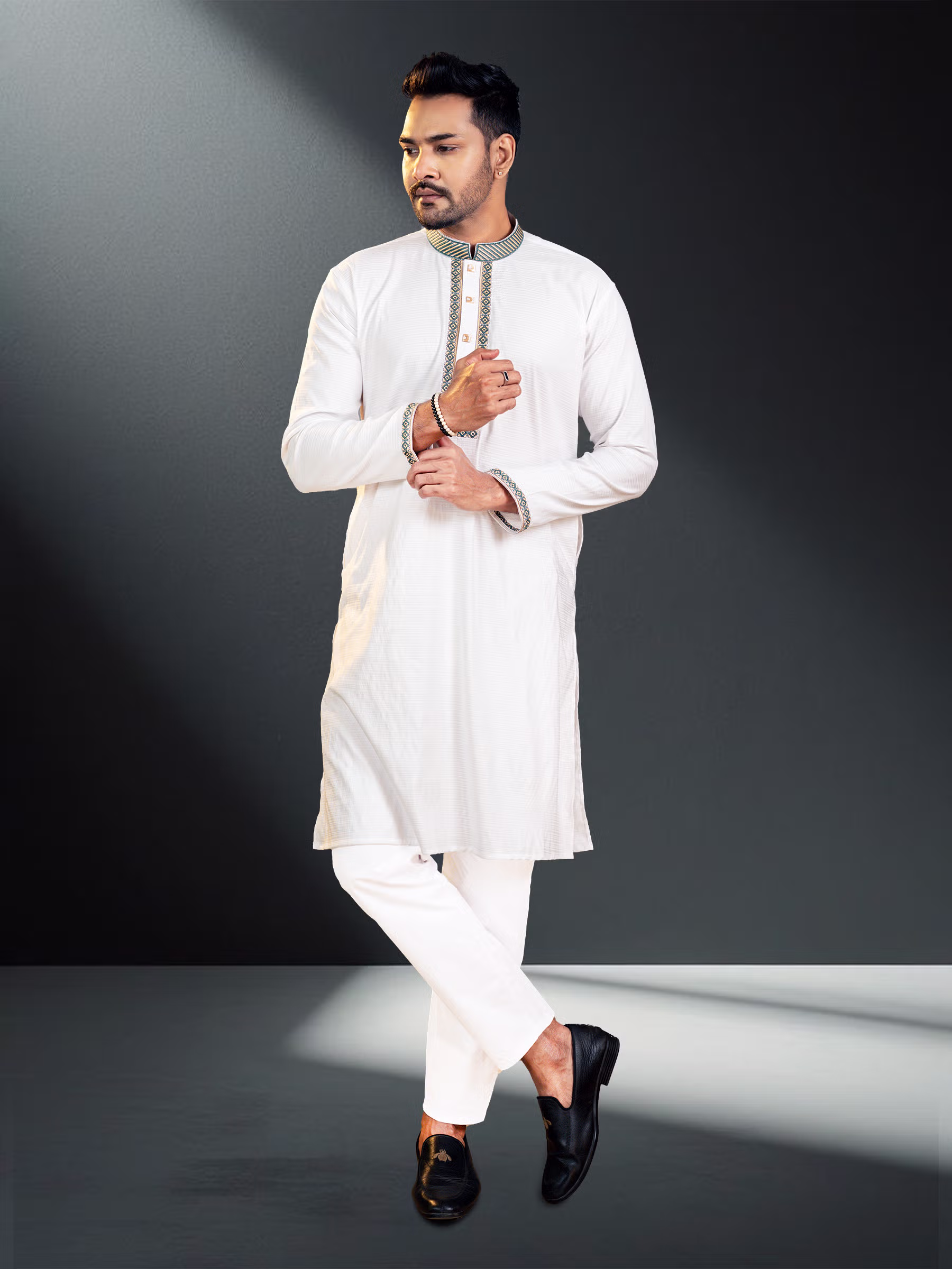 Cotton Line Panjabi for Men - Image 3