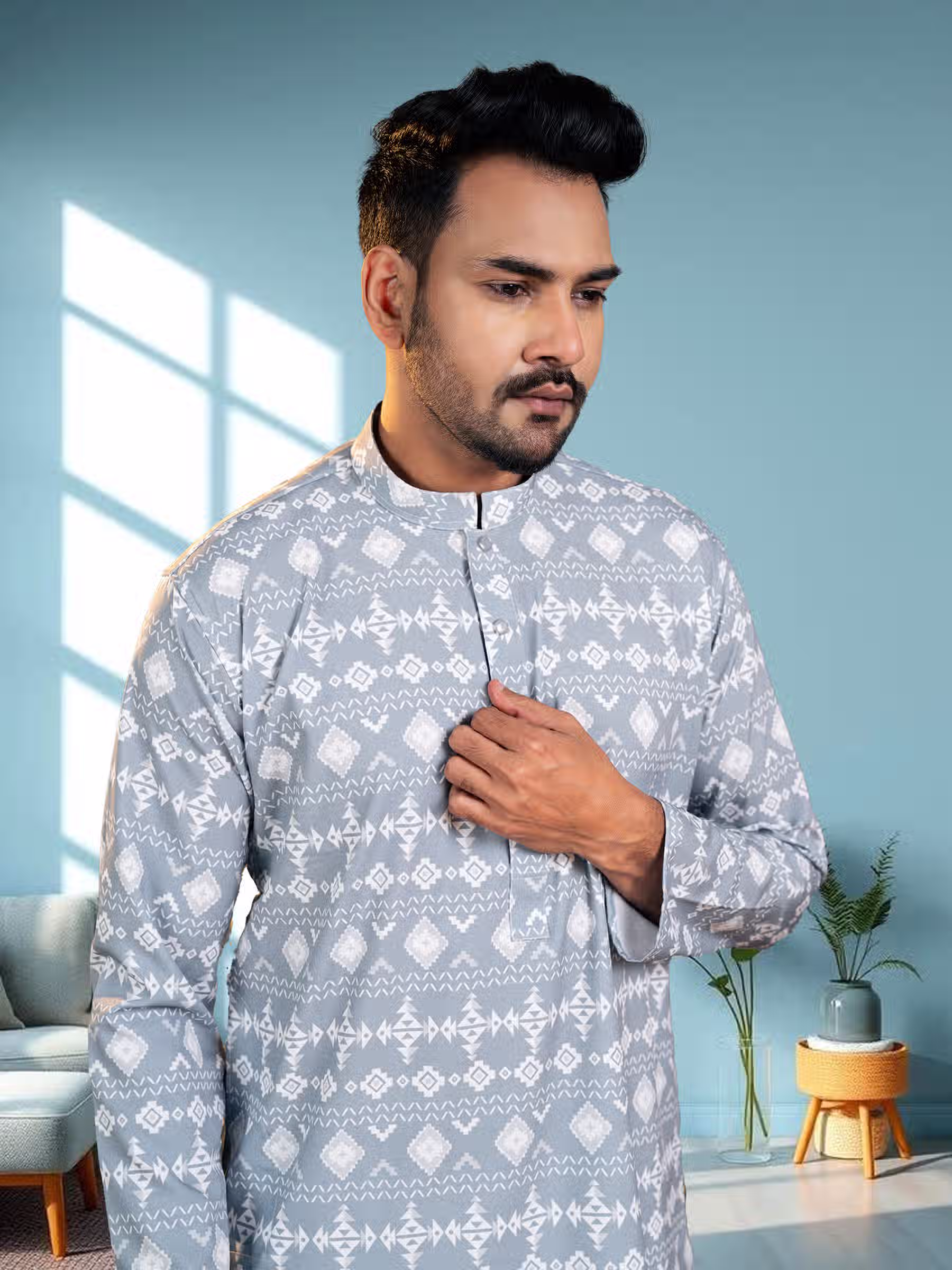 Digital Print Panjabi for Men