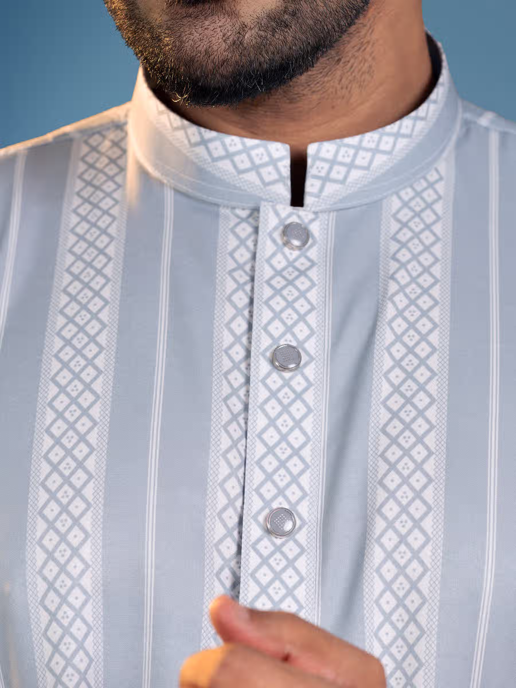 Stripe Panjabi for Men - Image 2