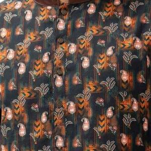 Black-Cotton-Semi-Fitted-Panjabi-Fabric