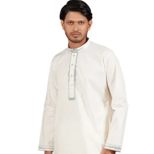Men's-Cotton-Panjabi-White