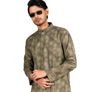 Floral-Design-Panjabi-Akonda-Fashion